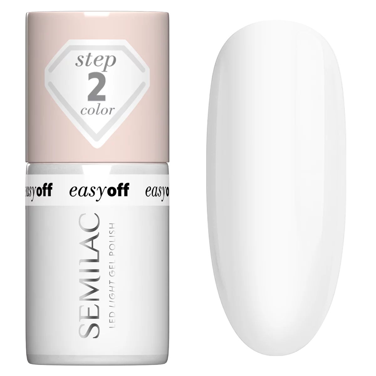 L01 Semilac EASY OFF Βερνίκι νυχιών LED LIGHT Coconut Milk 7 ml